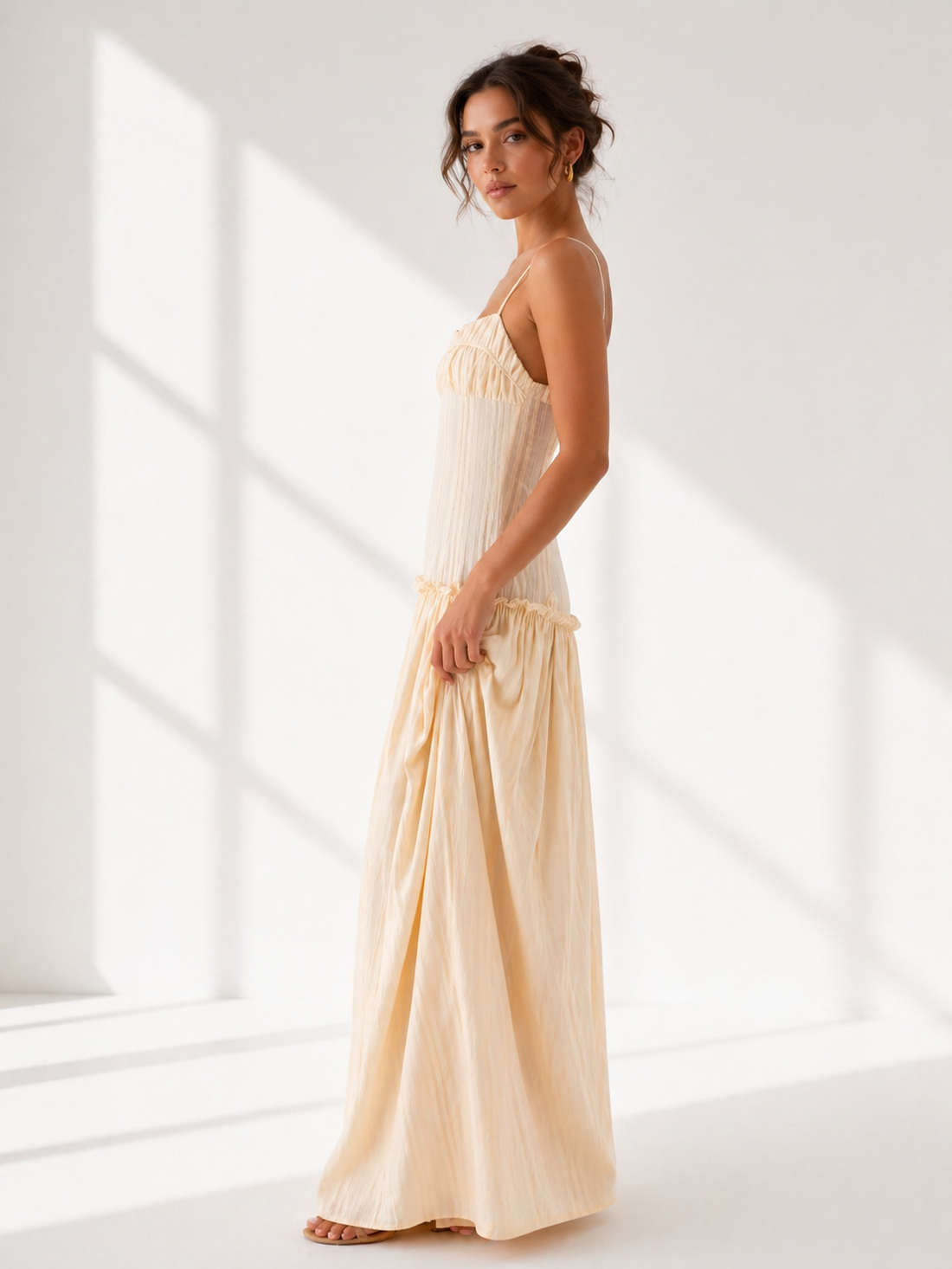 toga style formal dress Primavera 4388 Long Formal Sequin Jumpsuit– PromGirl main image 0
